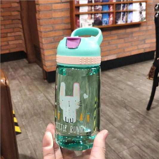 Gourde Bébé Portable – Design Cartoon et Anti-Fuite (450 ml)