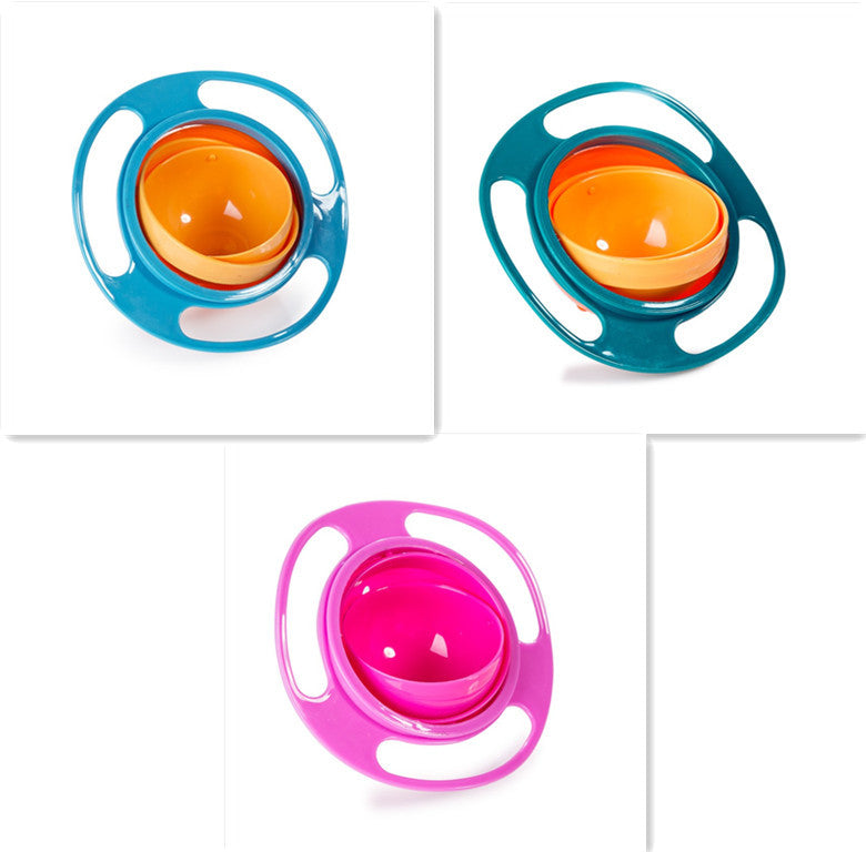 Assiette Anti-Renversement pour Bébé – Rotation 360° | Pratique, Indestructible et Facile à Nettoyer