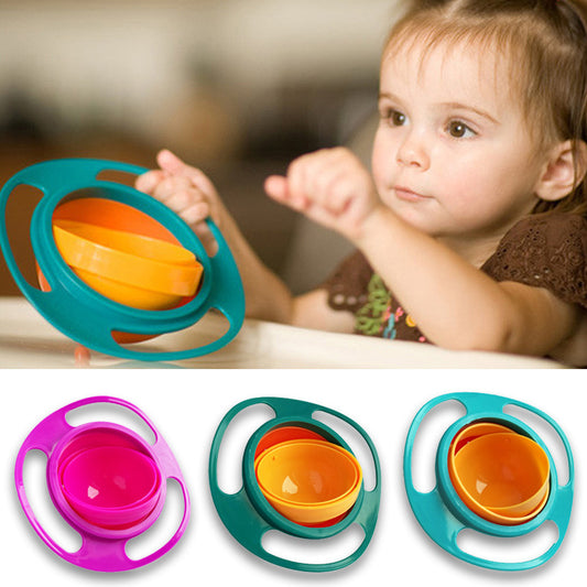 Assiette Anti-Renversement pour Bébé – Rotation 360° | Pratique, Indestructible et Facile à Nettoyer